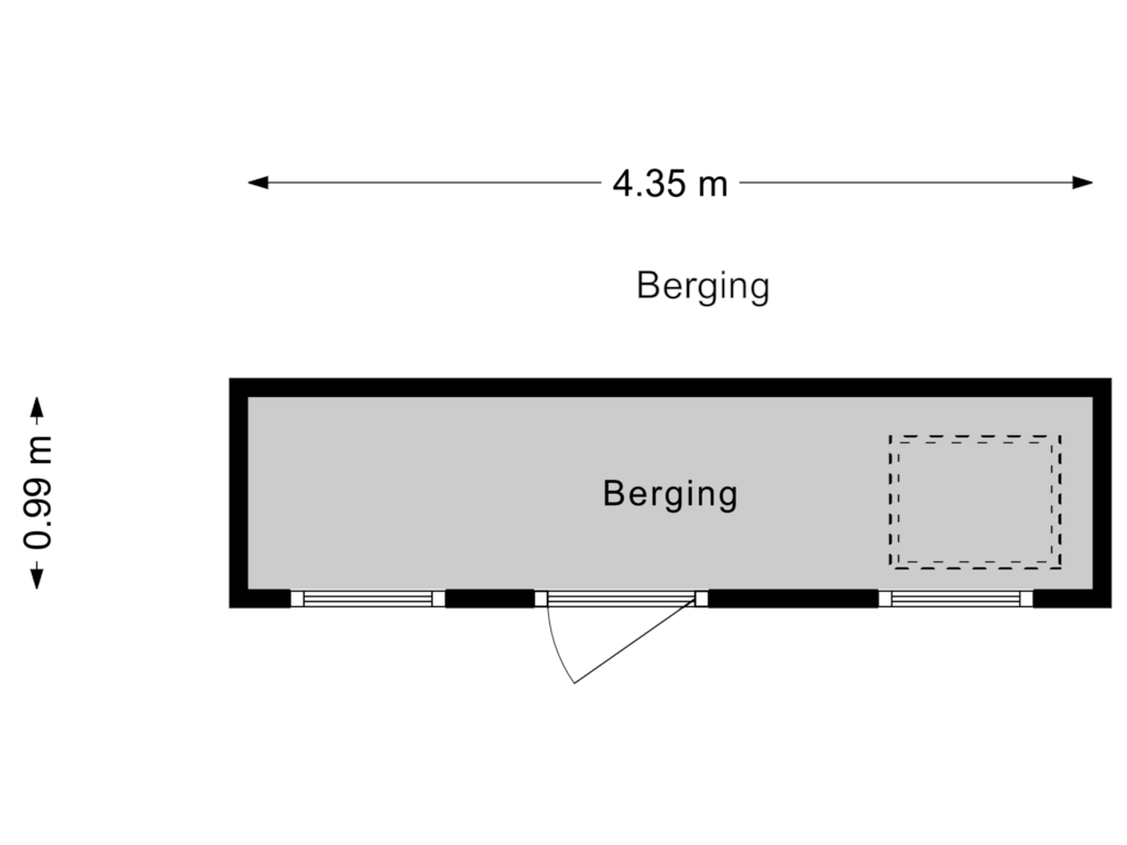 Bekijk plattegrond van Berging van Oude Delft 14