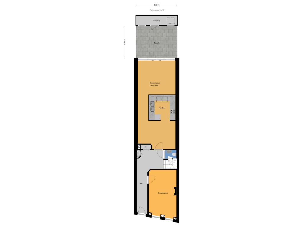 Bekijk plattegrond van Perceeloverzicht van Oude Delft 14