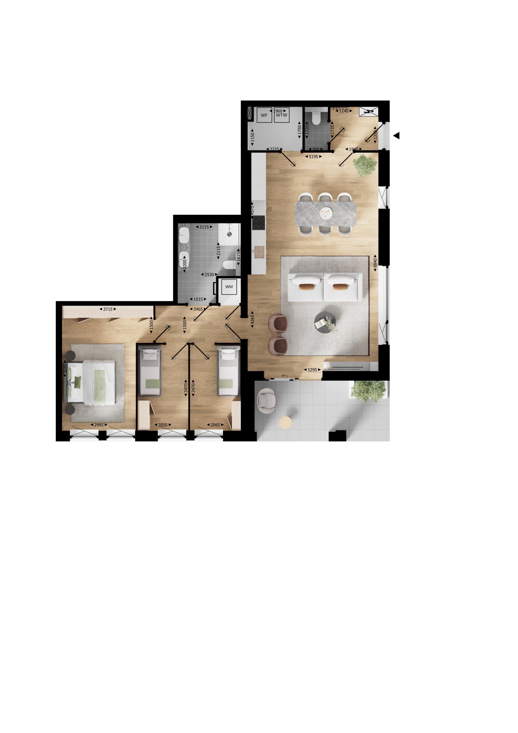 Appartement - Type C3 (Bouwnr. 157)  