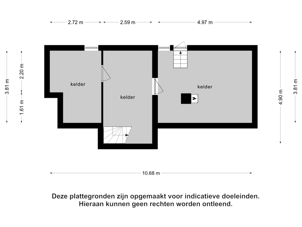 Bekijk plattegrond van Kelder van Nijverheidskade 76