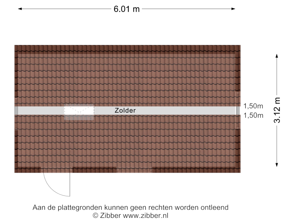 Bekijk plattegrond van Zolder van Brinkstraat 11