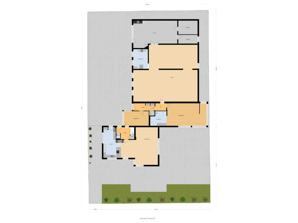 View floorplan of Perceel Overzicht of De Morinel 77