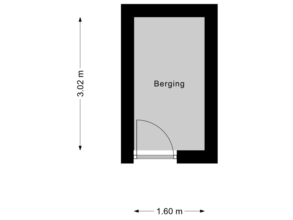 View floorplan of Kelder of Lange Putstraat 25