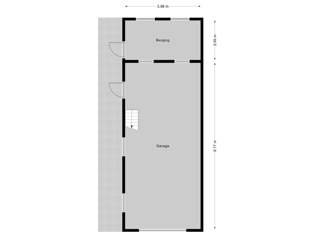 Bekijk plattegrond van Garage van Kerkstraat 50