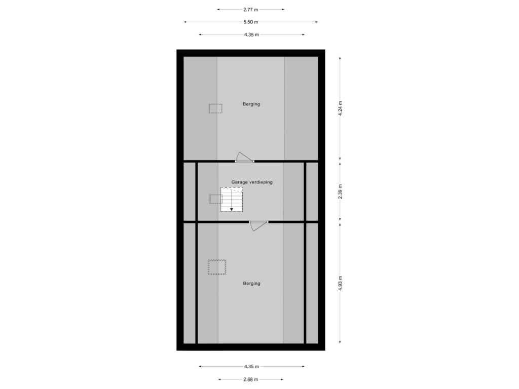 Bekijk plattegrond van Garage verdieping van Kerkstraat 50