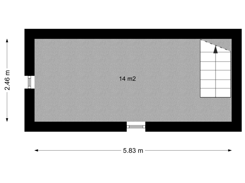 Bekijk plattegrond van Kelder van Hoenderstraat 35