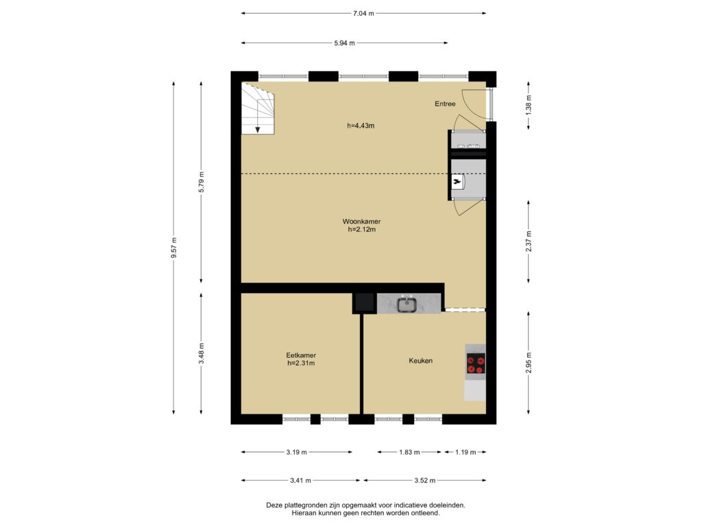 Bekijk plattegrond van Verdieping 2 van Stortenbekerstraat 215