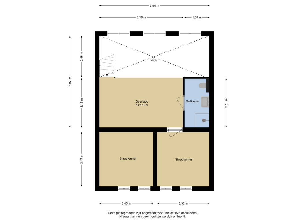 Bekijk plattegrond van Verdieping 3 van Stortenbekerstraat 215