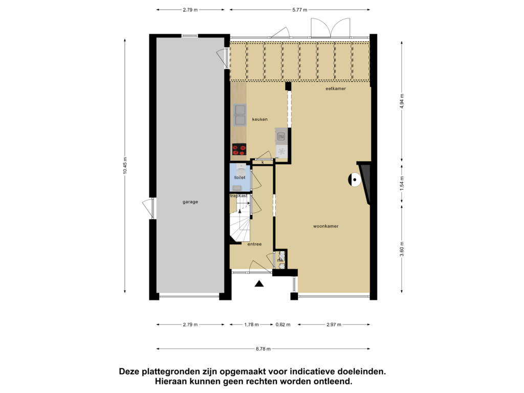 View floorplan of Begane Grond of Margrietstraat 1