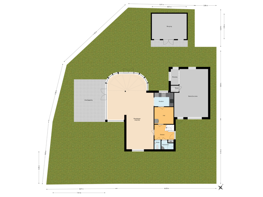 Bekijk plattegrond van Situatie van Oliemolen 11