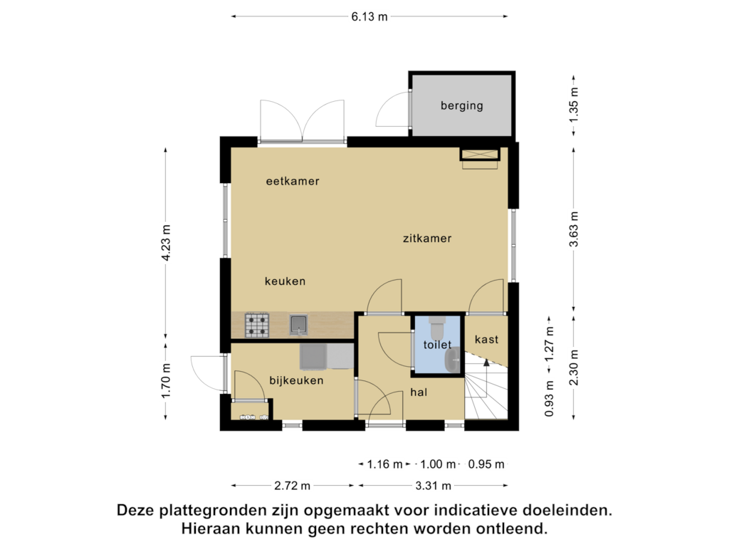 Bekijk plattegrond van Begane grond van Klein Vink 4-2311