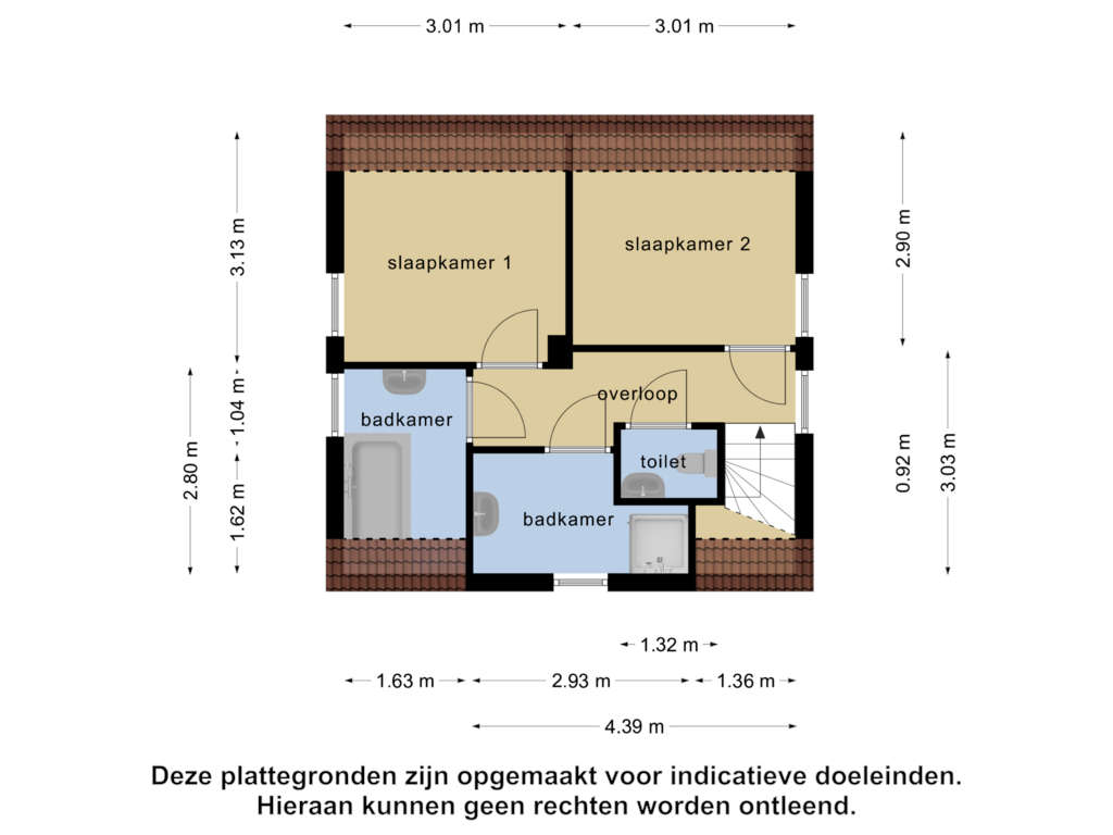 Bekijk plattegrond van 1e verdieping van Klein Vink 4-2311