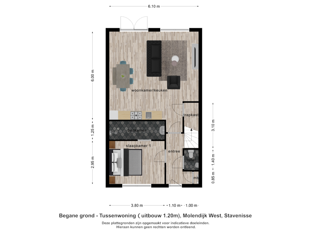 Bekijk plattegrond van Begane grond2 van Levensloopbestendige woning(en) (Bouwnr. 08)