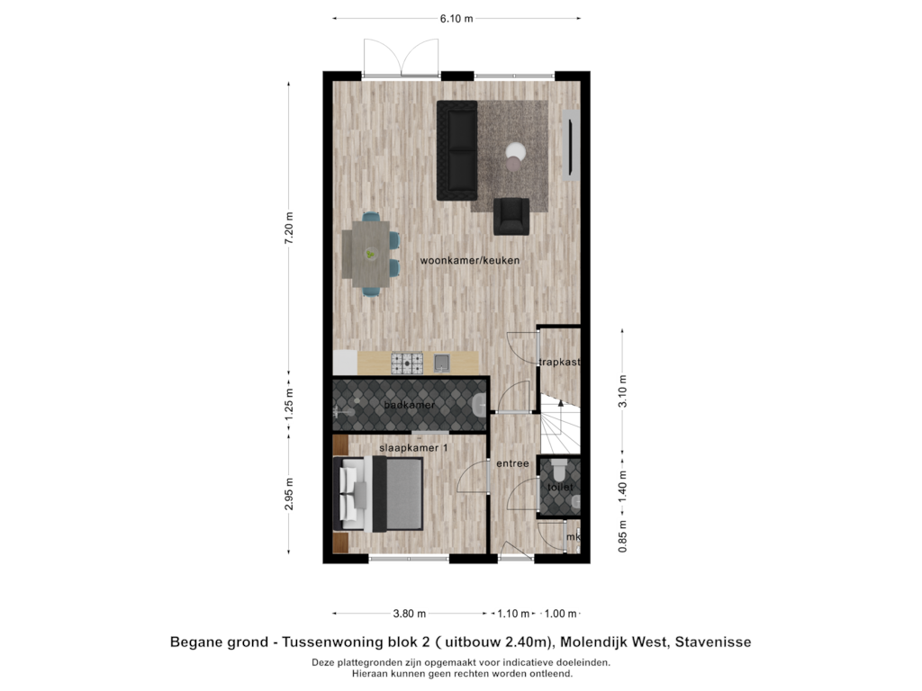 Bekijk plattegrond van Begane grond3 van Levensloopbestendige woning(en) (Bouwnr. 08)