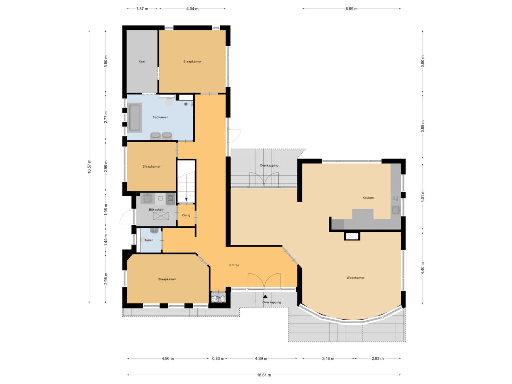 Bekijk plattegrond van Begane Grond van Diepenheimseweg 25-A