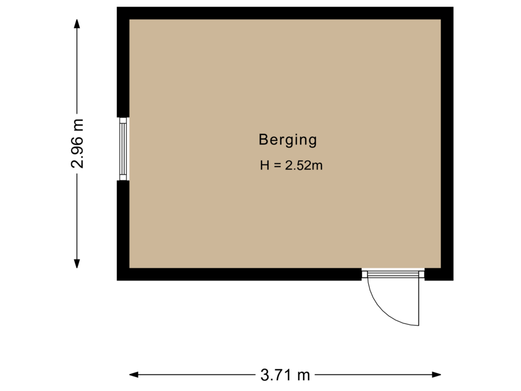 Bekijk plattegrond van Berging van Westhoven 68