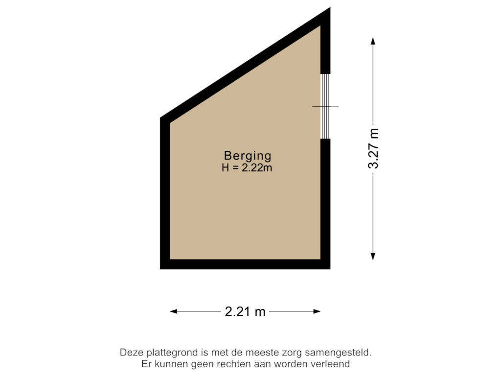 Bekijk plattegrond van Berging van Rochussenstraat 215-A