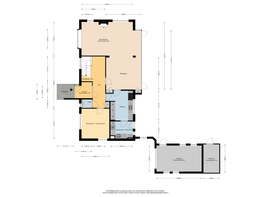 View floorplan of Begane Grond of Weteringpark 18