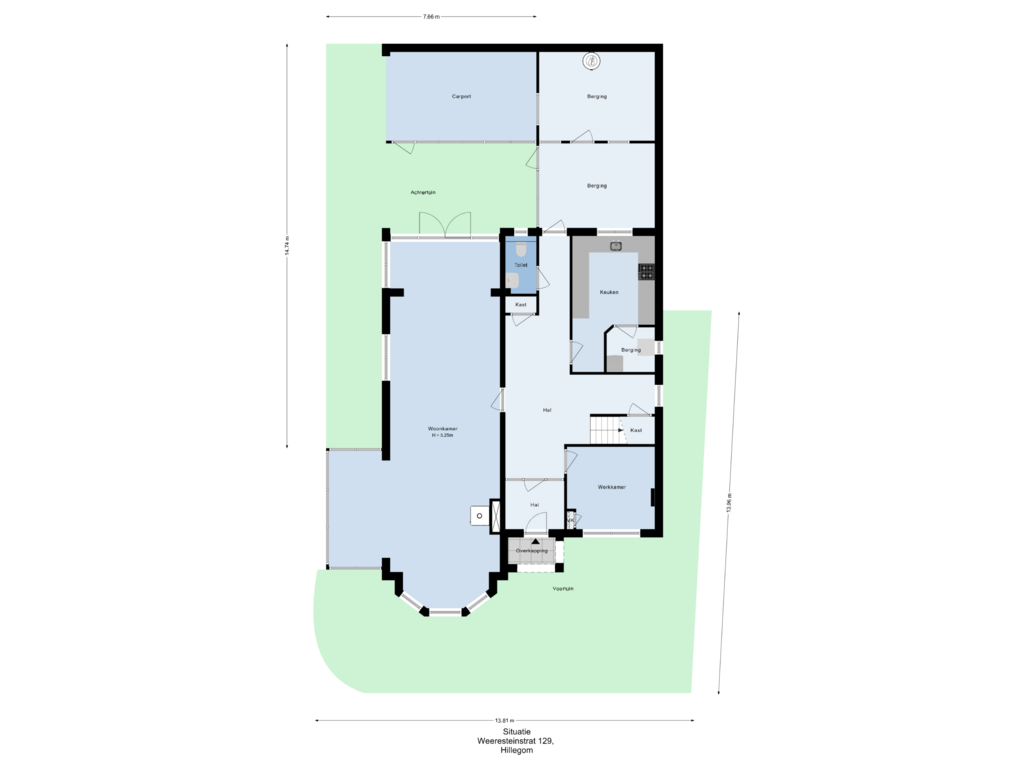 Bekijk plattegrond van Situatie van Weeresteinstraat 129