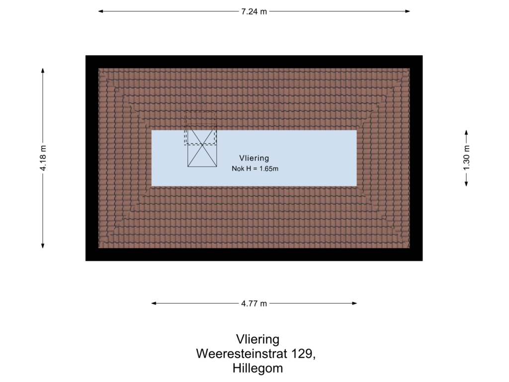 Bekijk plattegrond van Vliering van Weeresteinstraat 129