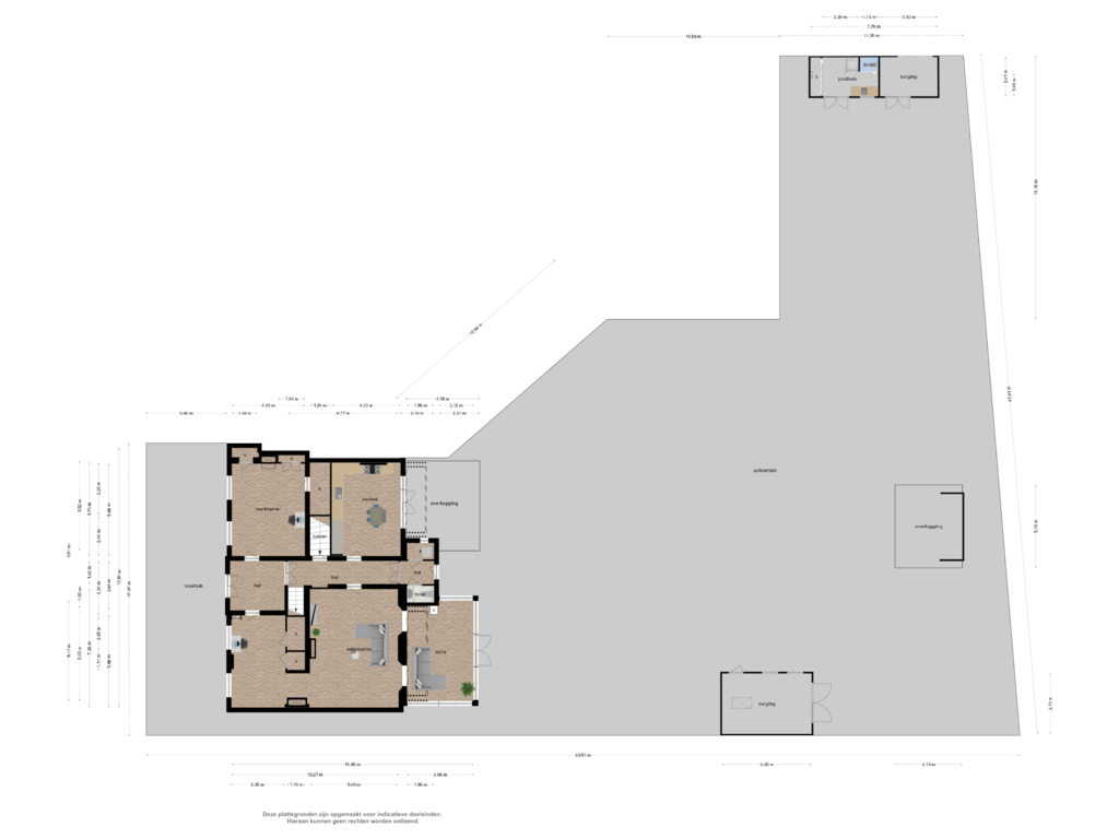 Bekijk plattegrond van Overzicht woning van Pastoor Jansenstraat 1-A