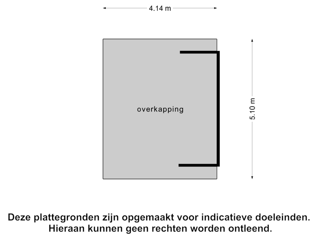 Bekijk plattegrond van Overkapping van Pastoor Jansenstraat 1-A