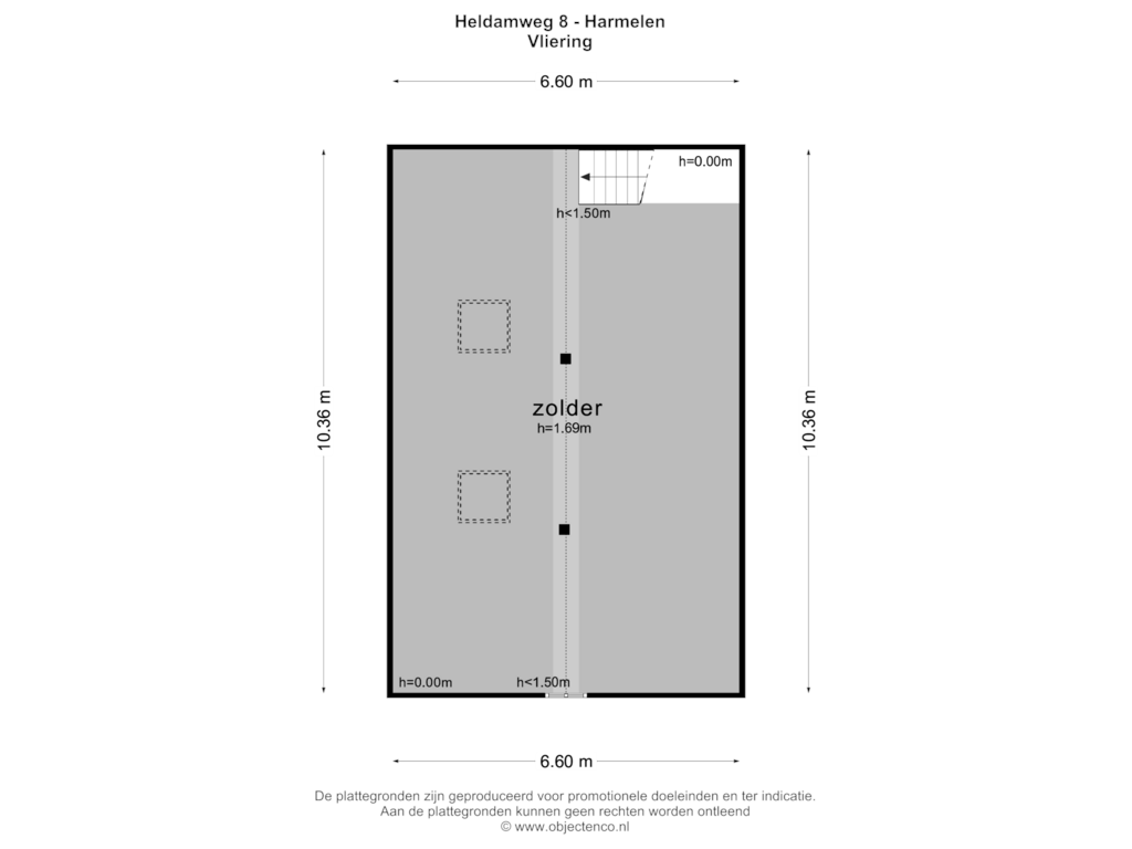 Bekijk plattegrond van Vliering van Heldamweg 8