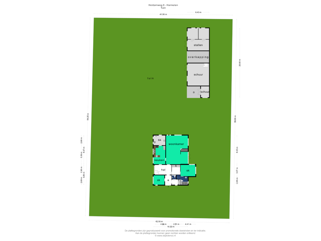 Bekijk plattegrond van Tuin van Heldamweg 8