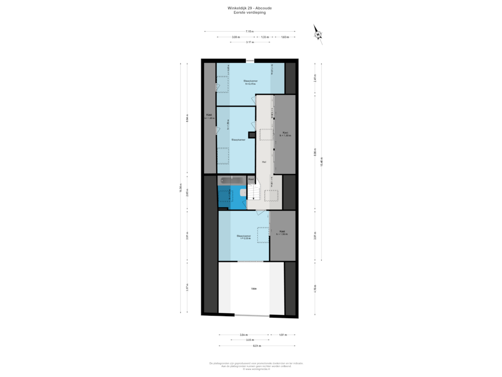 View floorplan of 1e v of Winkeldijk 29-A