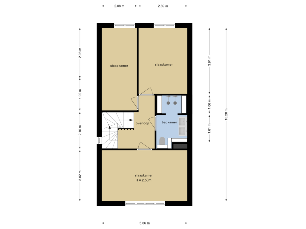 Bekijk plattegrond van Eerste Verdieping van Lisdoddestraat 24