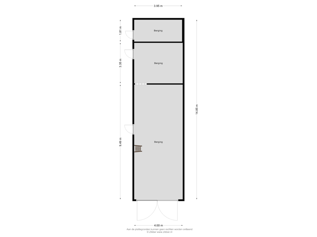 Bekijk plattegrond van Berging van Bovenweg 30