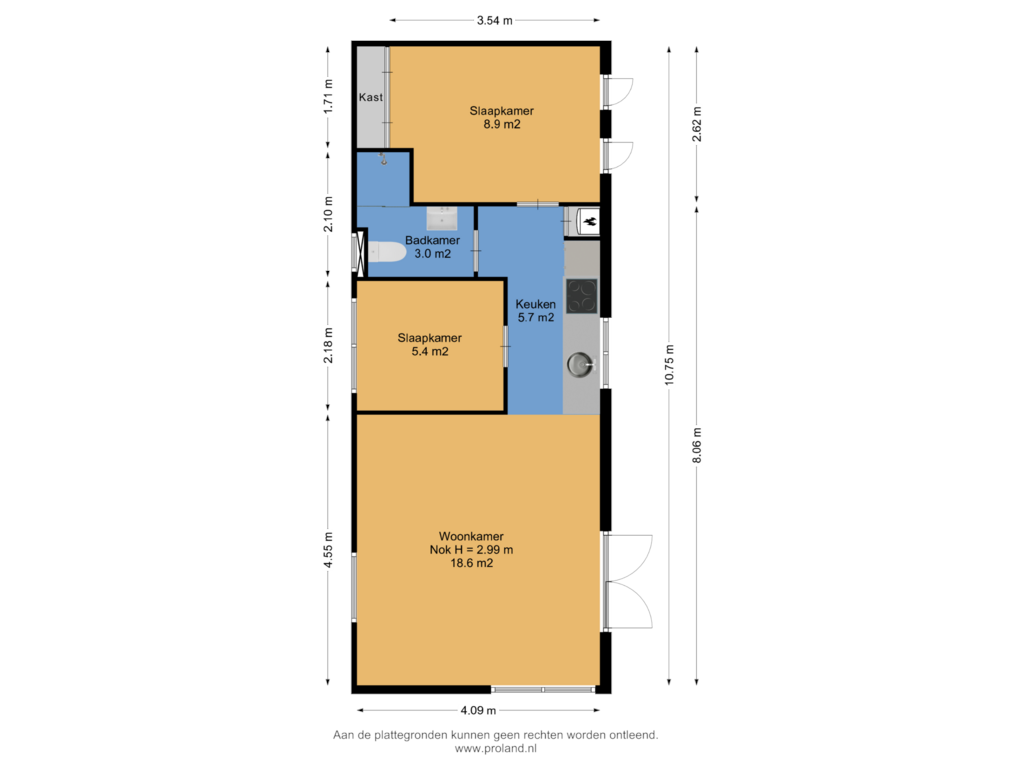 View floorplan of Begane Grond of Binnenpad 47-BR74