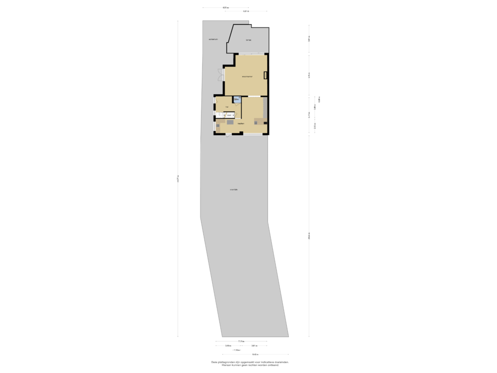 Bekijk plattegrond van overzicht woning van Buitenrustlaan 13