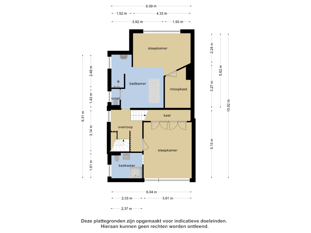 Bekijk plattegrond van 1e verdieping van Buitenrustlaan 13