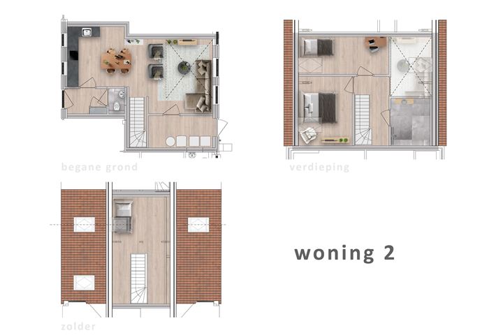 Bekijk foto 2 van Tussenwoning "Plan Hoenselaar" (Bouwnr. 2)