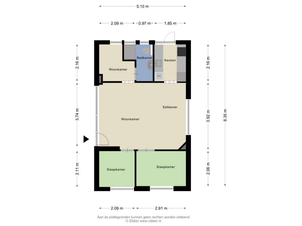 Bekijk plattegrond van Begane Grond van Wildhoek 4