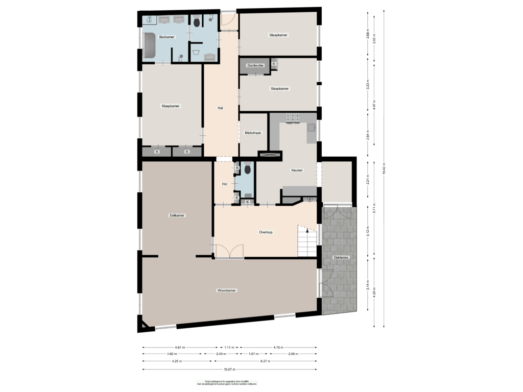 Bekijk plattegrond van Eerste verdieping van Lijnbaanstraat 2-A