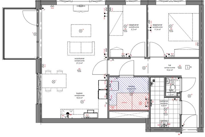 View photo 9 of 3-kamerappartement - gebouw Jan Ruijs (Bouwnr. 30)