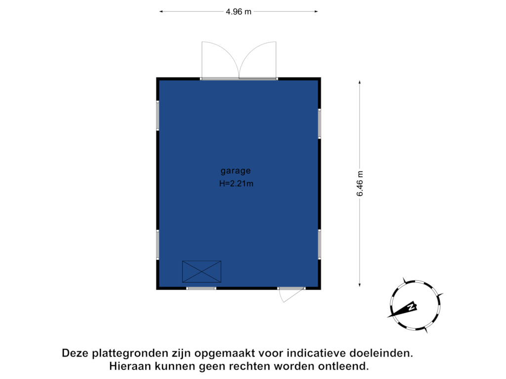 Bekijk plattegrond van Garage van Uitdammer Dorpsstraat 7-A