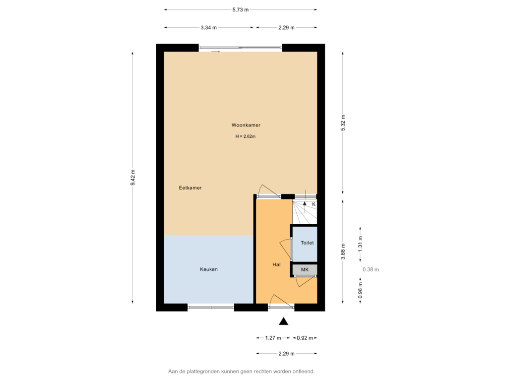 Bekijk plattegrond van Begane Grond van Alcazar 27