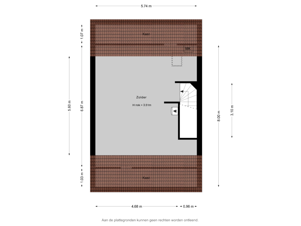 Bekijk plattegrond van 2e Verdieping van Alcazar 27