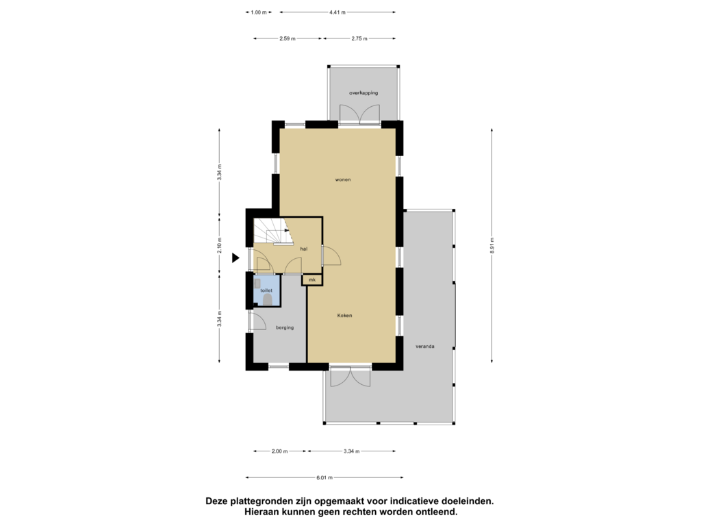 Bekijk plattegrond van Begane Grond van Groeneweg 1-0102