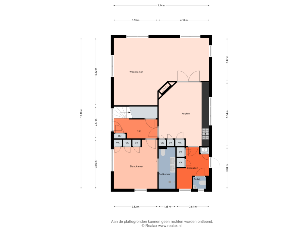 Bekijk plattegrond van Begane grond van Nijbroekerweg 5-A