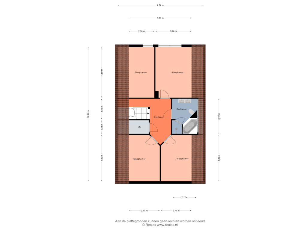 Bekijk plattegrond van Verdieping 1 van Nijbroekerweg 5-A