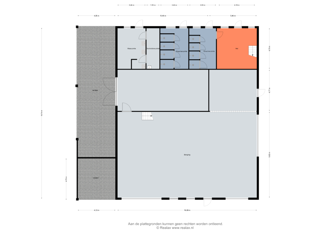 Bekijk plattegrond van Berging Begane grond van Nijbroekerweg 5-A