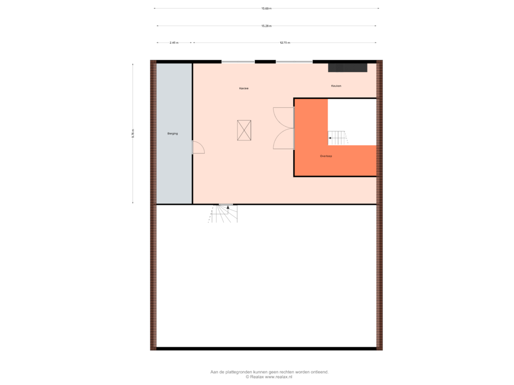 Bekijk plattegrond van Berging Verdieping van Nijbroekerweg 5-A