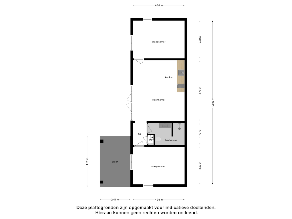 Bekijk plattegrond van Gastenverblijf van Duinbeekseweg 16