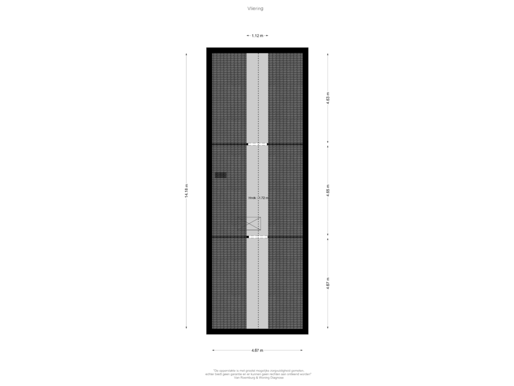 Bekijk plattegrond van Vliering van Molenweg 21-B