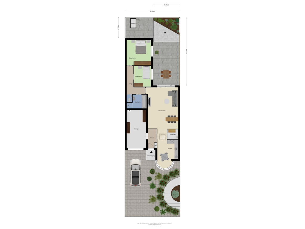 View floorplan of Begane Grond_tuin of de Lentenier 4