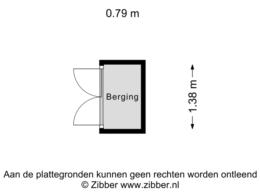 View floorplan of Berging of de Lentenier 4